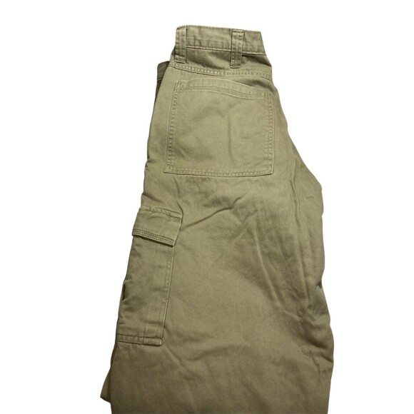 Wrangler Relaxed Fit Mens 34x34 Fleece Lined Khaki Cargo Pants Tech Pocket - Picture 2 of 4